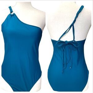 SHEIN Braided Strap One Shoulder One Piece Swimsuit LARGE